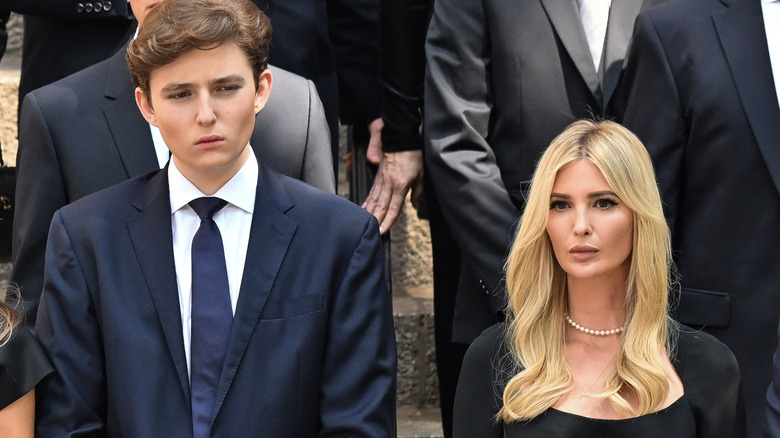 Barron Trump and Ivanka Trump serious