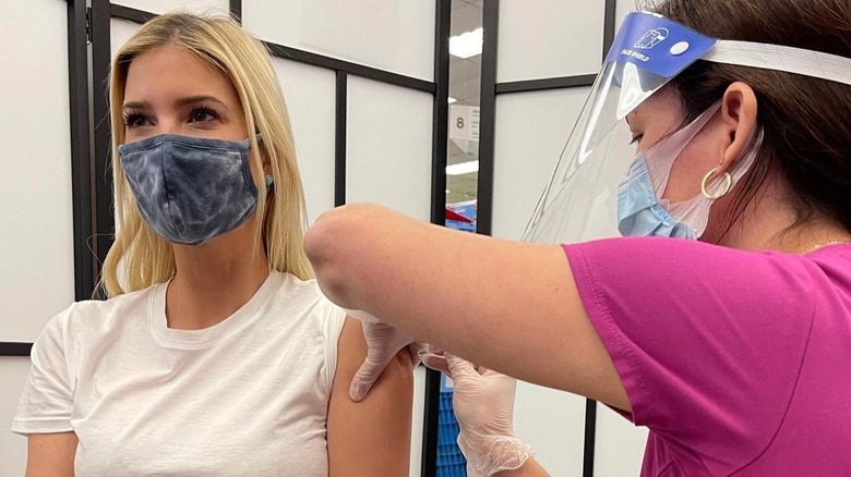 Ivanka Trump receiving COVID-19 vaccine