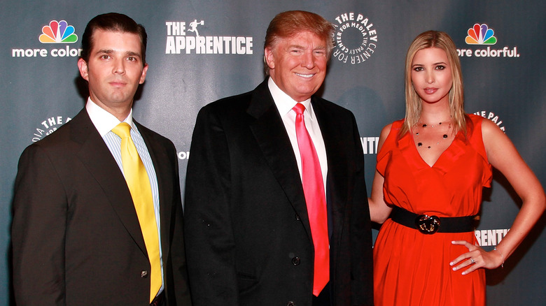 Donald Trump with Donald Jr. and Ivanka