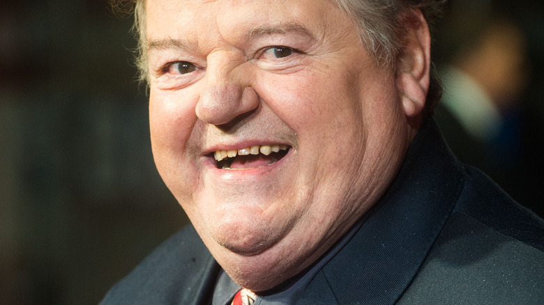 Robbie Coltrane smiling