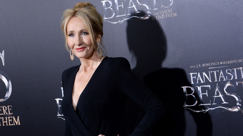 JK Rowling posing