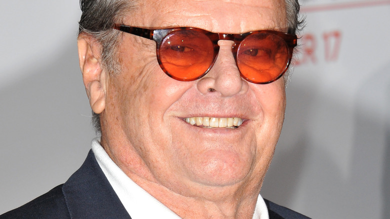 Jack Nicholson with tinted sunglasses