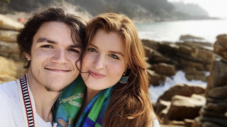 Jacob Roloff and Isabel Rock posing for selfie