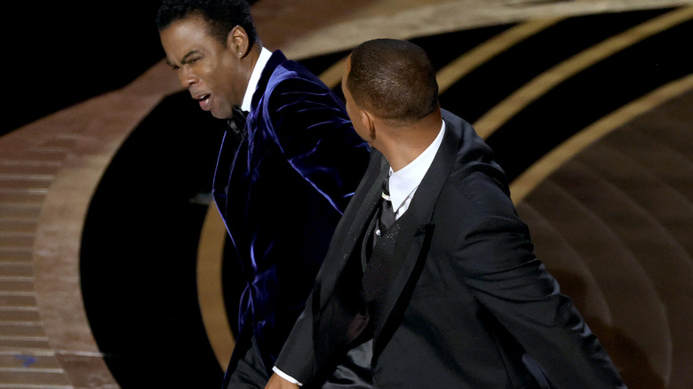 Will Smith slapping Chris Rock