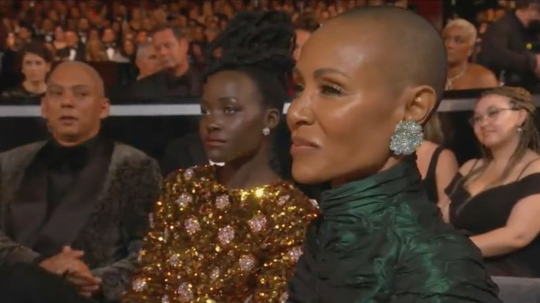 Jada Pinkett Smith smiling and nodding