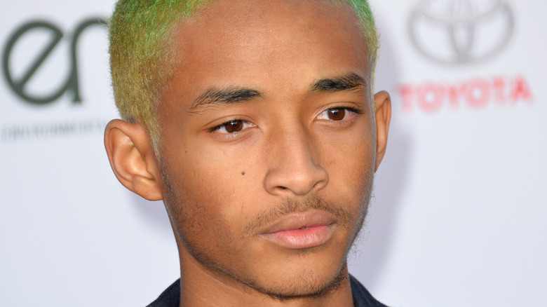 Green-haired Jaden Smith