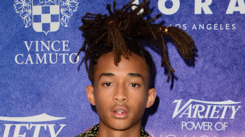 Jaden Smith in styled dreadlocks 