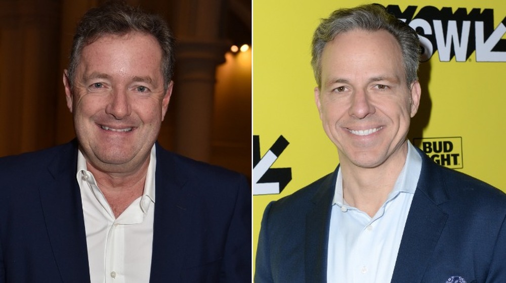 Piers Morgan and Jake Tapper on red carpets