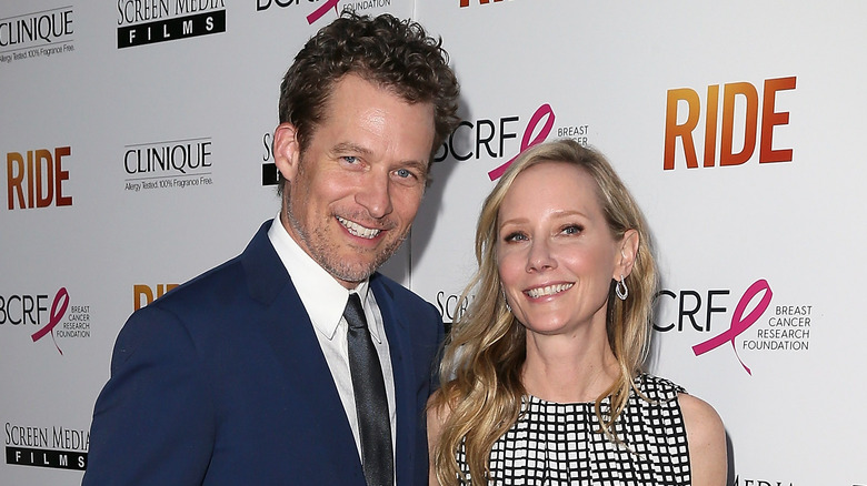 James Tupper Anne Heche posing