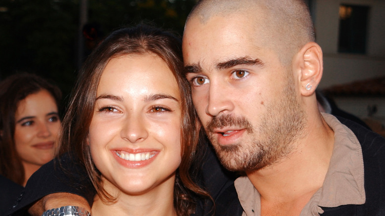 Amelia Warner poses with Colin Farrell