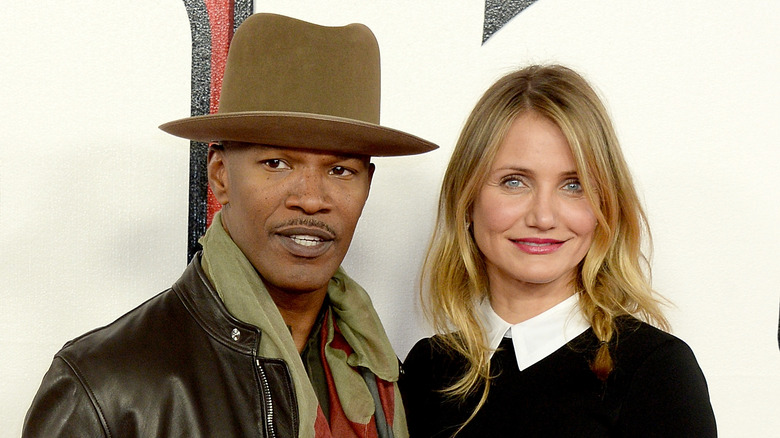 Jamie Foxx and Cameron Diaz posing