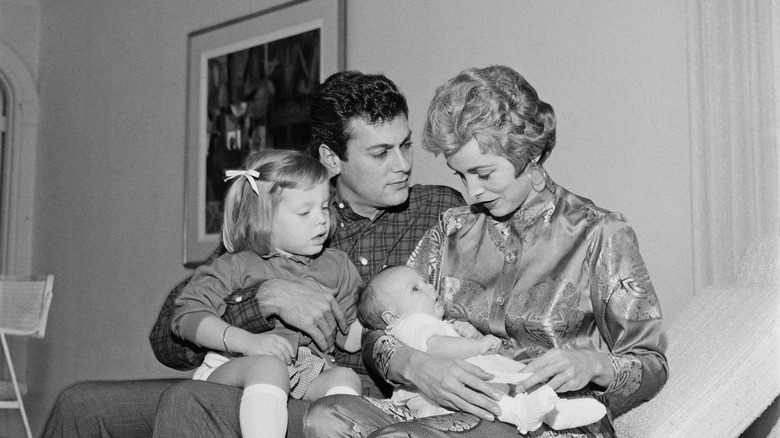 Tony Curtis, Janet Leigh, and Jamie Lee Curtis