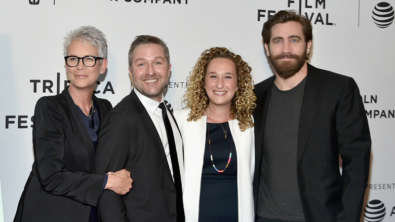 Jamie Lee Curtis and Jake Gyllenhaal at a premiere