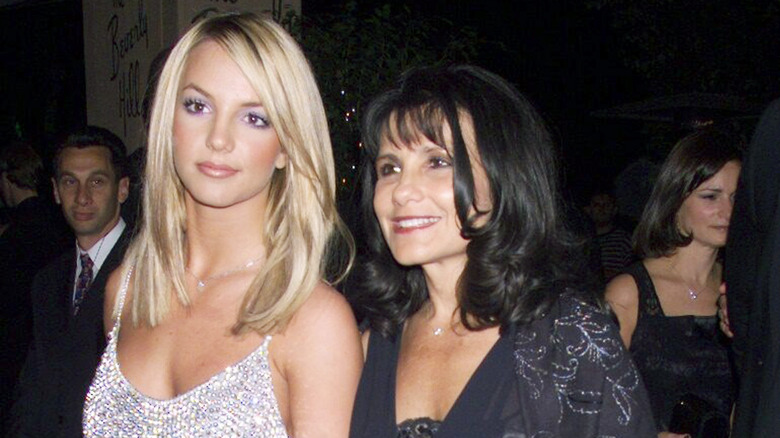 Britney Spears and mom Lynne Spears smiling