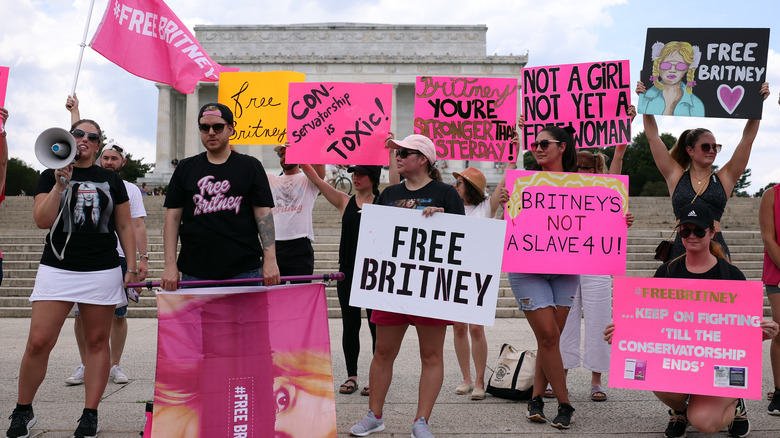 Free Britney protest, Washington DC, 2021