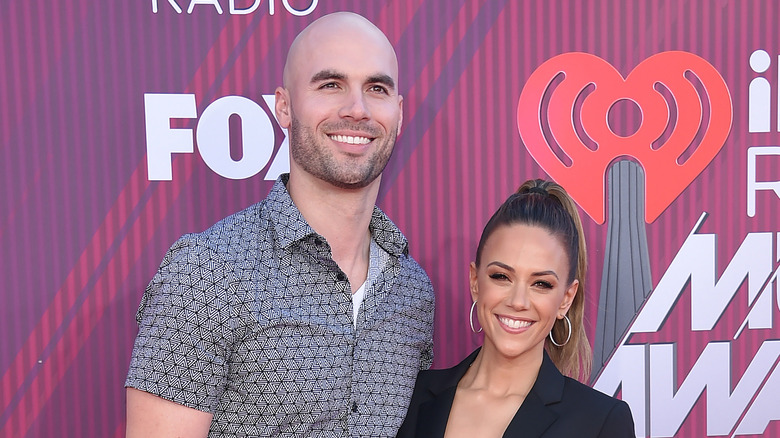 Mike Caussin and Jana Kramer on the red carpet