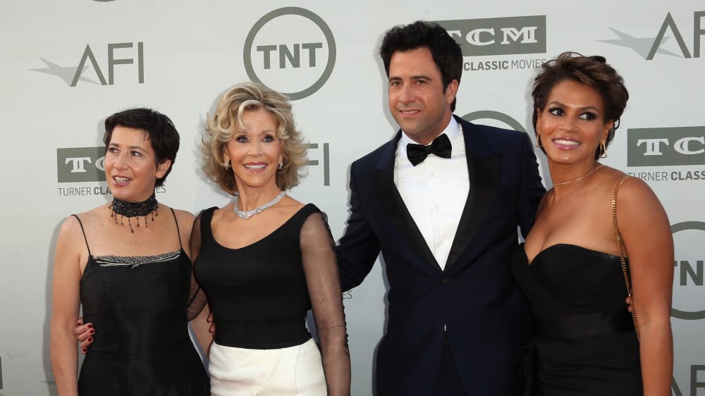 Jane Fonda and her kids - Vanessa Vadim, Troy Garity, and Mary Luana Williams