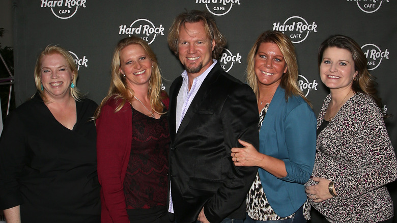 Janelle Brown with Kody Brown and her sister wives