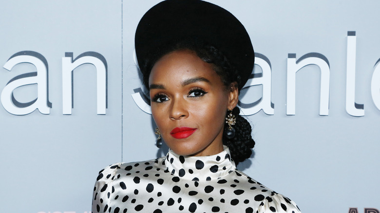 Janelle Monae posing at an event