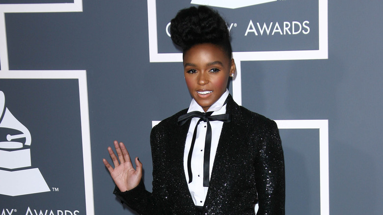 Janelle Monae smiling