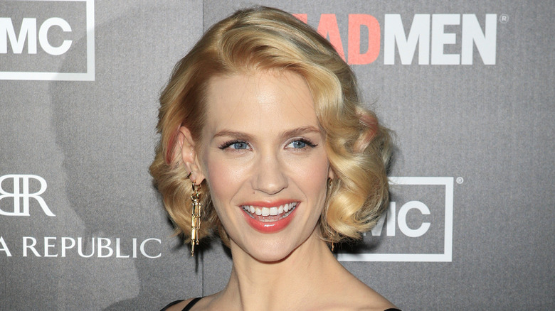 January Jones smiling