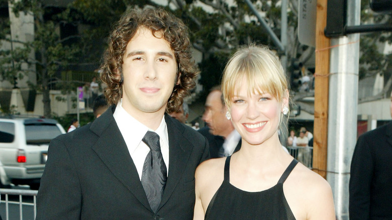 Josh Groban and January Jones