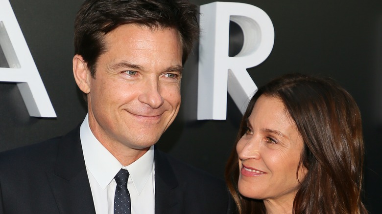 Jason Bateman poses with Amanda Anka