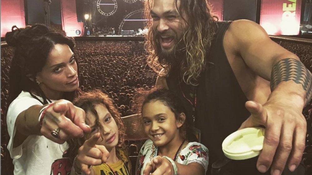 Lisa Bonet, Jason Momoa, and their kids