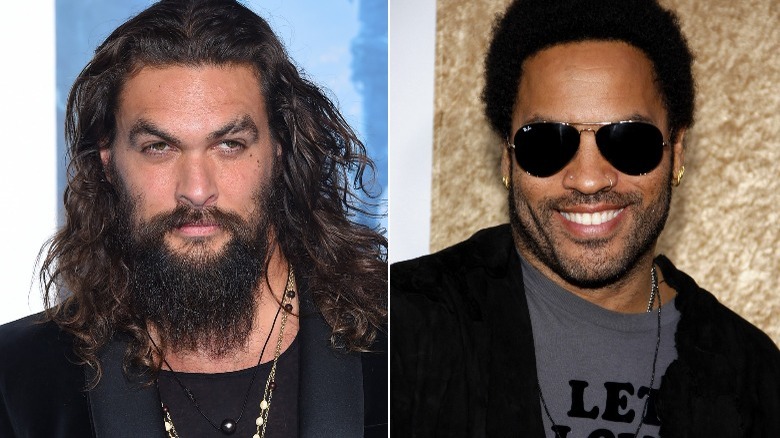 Jason Momoa and Lenny Kravitz