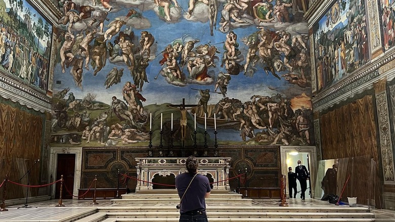 Jason Momoa at the Sistine Chapel