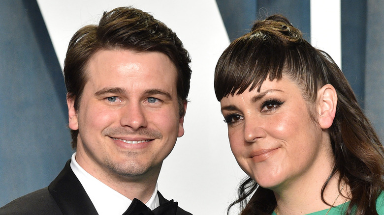 Melanie Lynskey and Jason Ritter tux