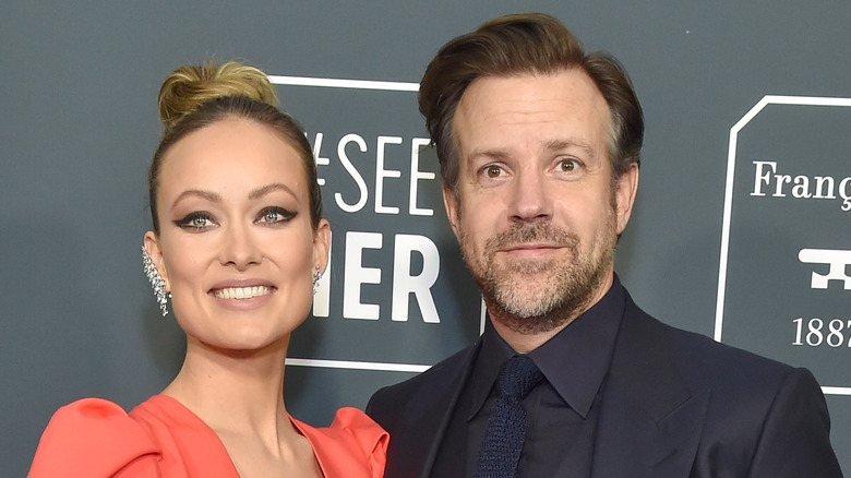 Jason Sudeikis and Olivia Wilde red carpet 