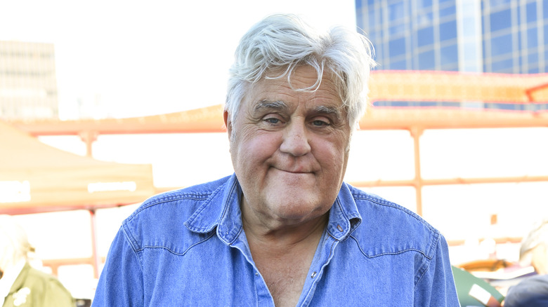 Jay Leno poses