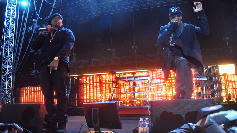 Nas and Jay-Z performing