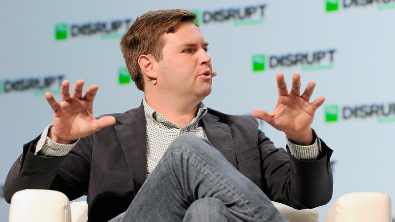 JD Vance speaking on a venture capital panel