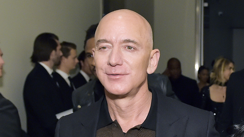 Jeff Bezos at Tom Ford fashion show