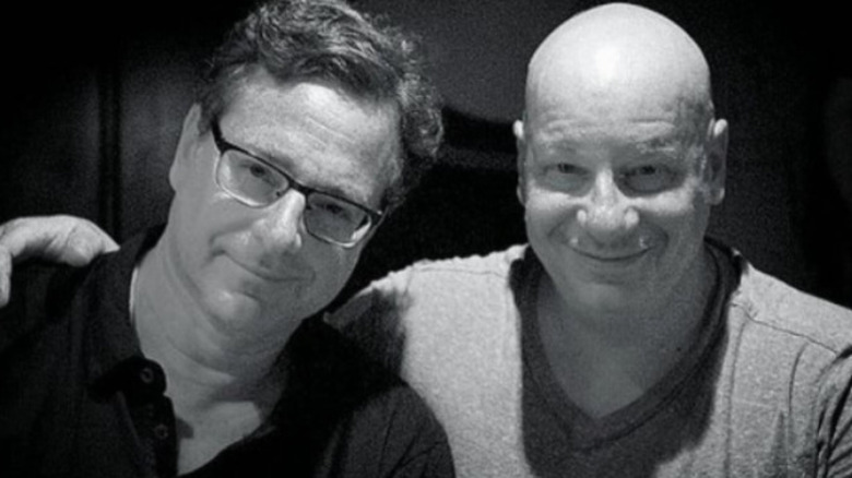 Jeff Ross with arm around Bob Saget