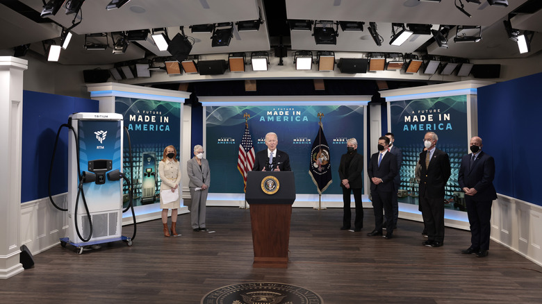 Joe Biden in the South Auditorium 