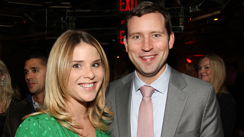 Jenna Bush and Henry Hager pose 