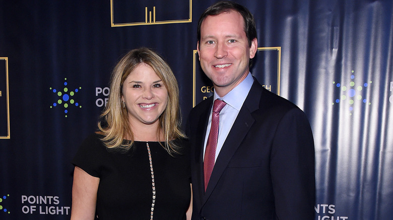 Jenna Bush Hager and Henry Hager posing