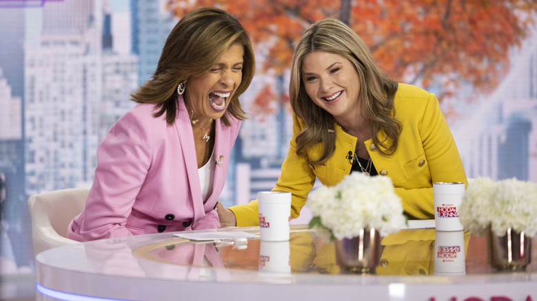 Hoda Kotb, Jenna Bush Hager laughing