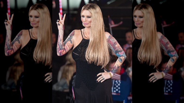 Jenna Jameson enters the Celebrity Big Brother House in 2017