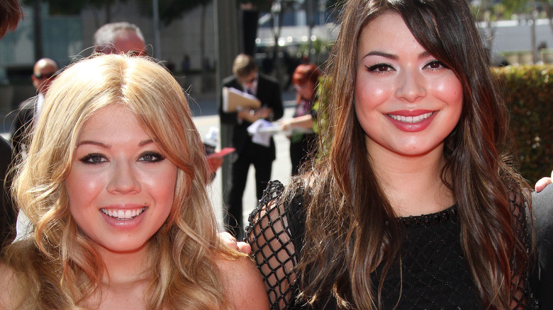 iCarly stars Jennette McCurdy, Miranda Cosgrove at the 2012 Emmy Awards