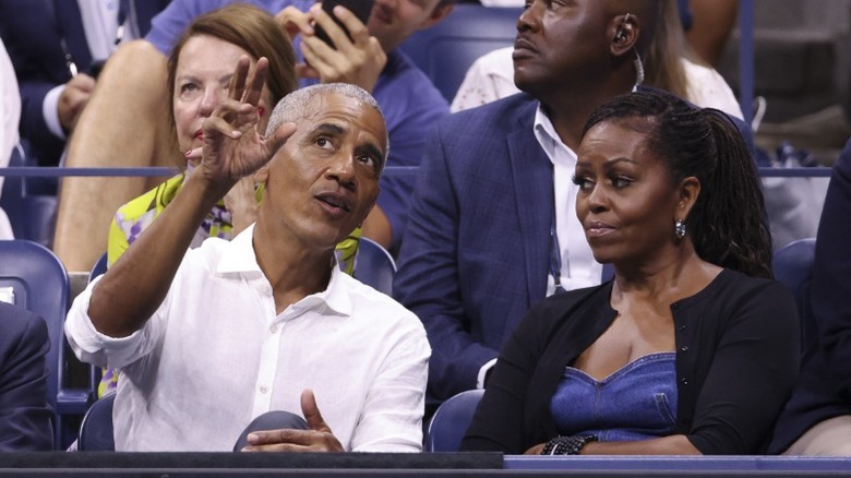 Barack Obama and Michelle Obama at the US Open in New York City (2023)