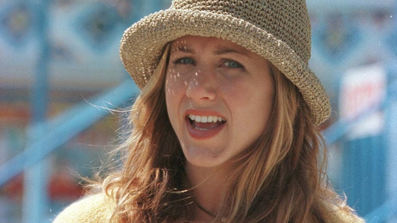 Jennifer Aniston wearing a hat 