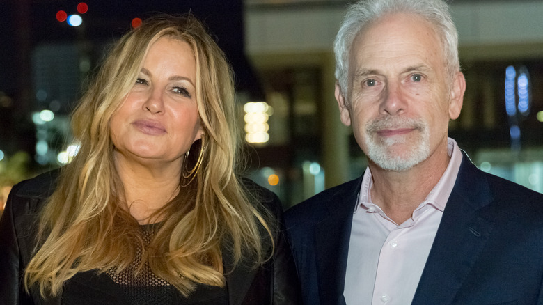 Jennifer Aniston and Christopher Guest posing