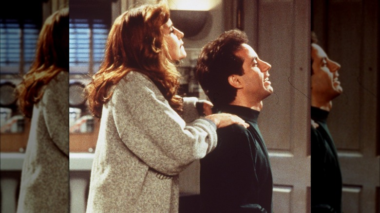 Jennifer Aniston and Jerry Seinfeld on "Seinfeld"