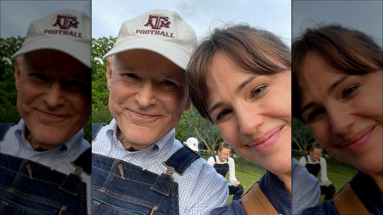 Jennifer Garner selfie with dad