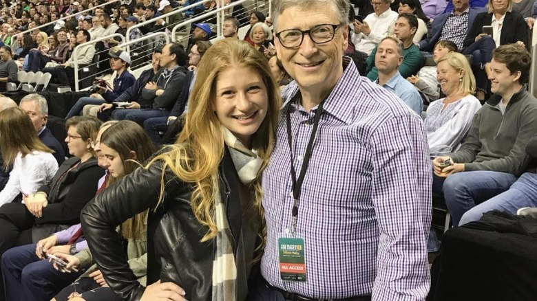 Jennifer Gates, Bill Gates, smiling