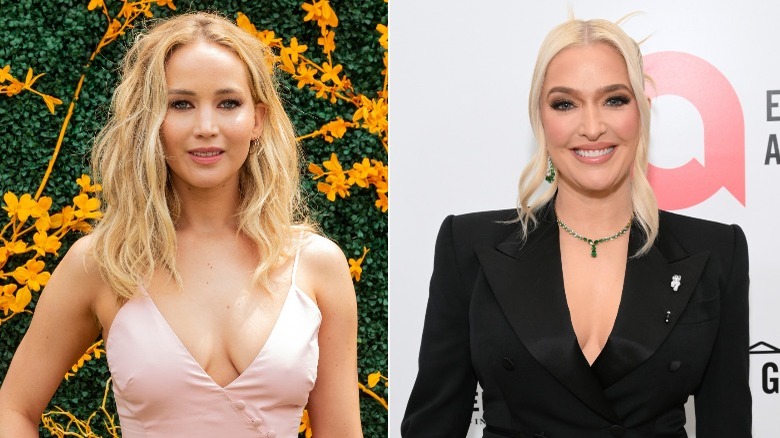 Jennifer Lawrence and Erika Jayne side by side